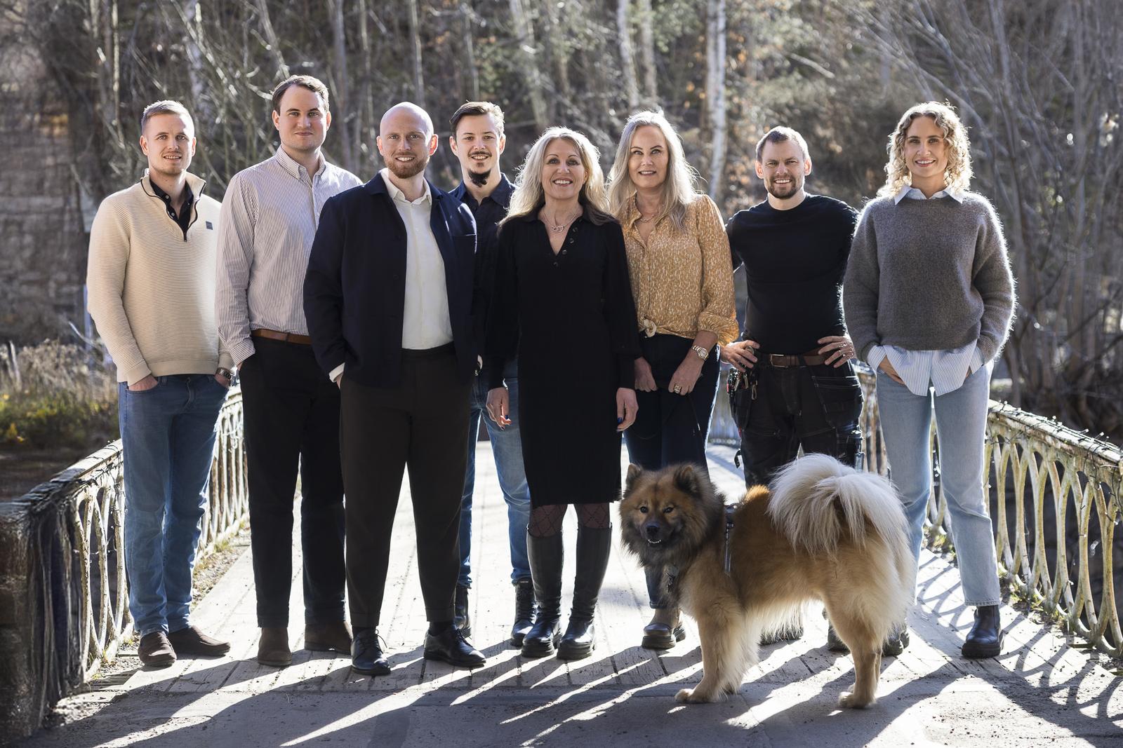 Teamet på Hantverkslokaler på bron i Jonsered